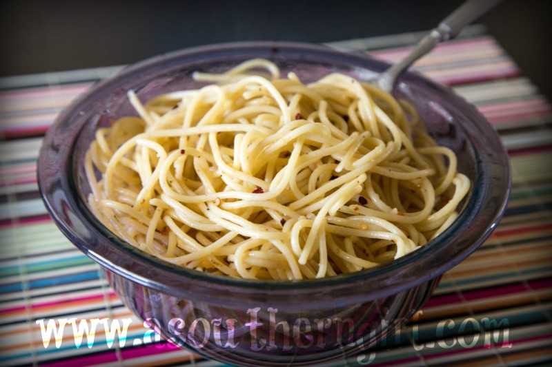 Spicy Garlic Pasta Recipe... these noodles are packed with flavor!